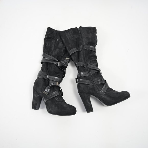 Black High Heel Boots - Picture 1 of 4